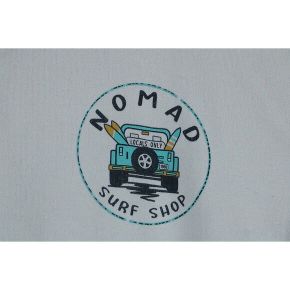 Blue 84 Nomad Surf Shop Sweater XS White Large Logo Back Sweater Surfing Beach - Picture 8 of 16